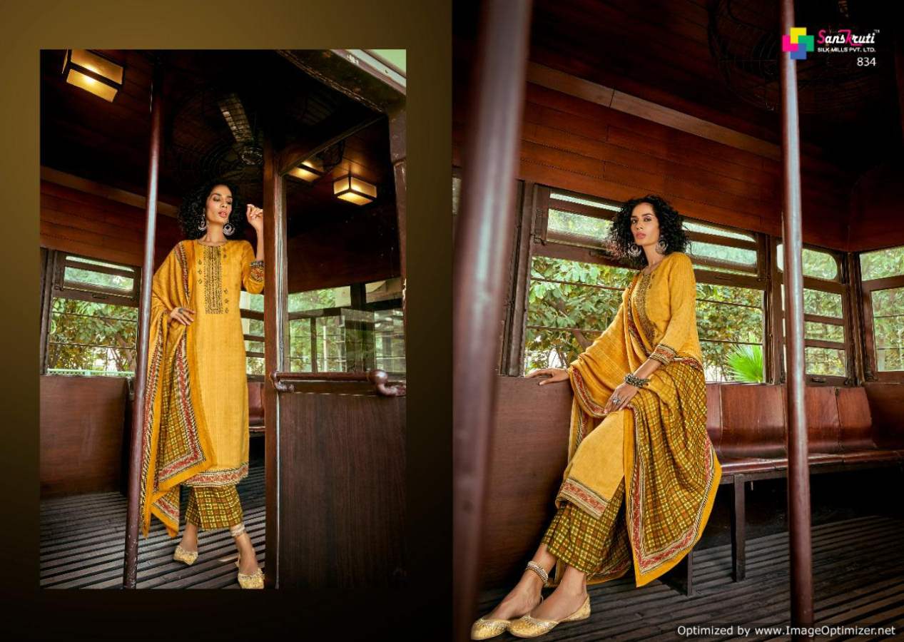 Sanskruti Alfaaz Pure Pashmina Digital Print Designer Dress Material Collection